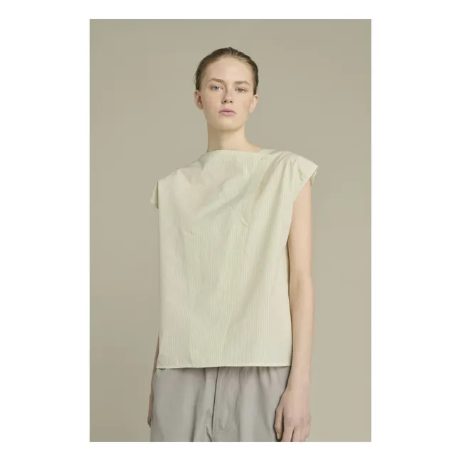 Blouse Lorena Coton | Vert pâle