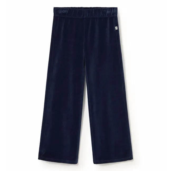 Pantalon Goik Velours Coton Bio | Bleu marine