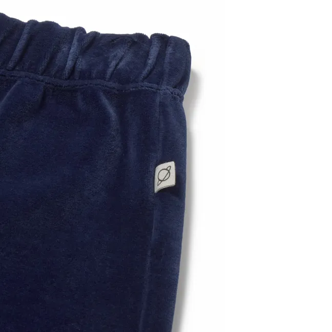 Pantalon Goik Velours Coton Bio | Bleu marine