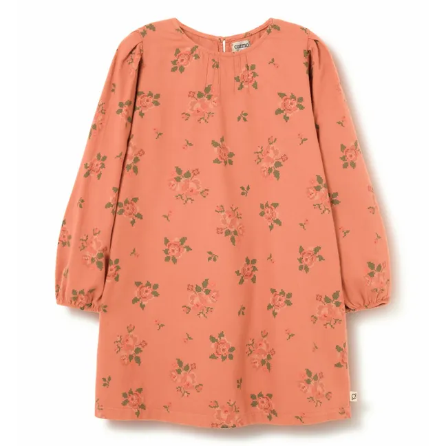 Robe Sira Fleurie | Corail