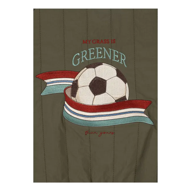 Juno Football Bomber Jacket | Khaki
