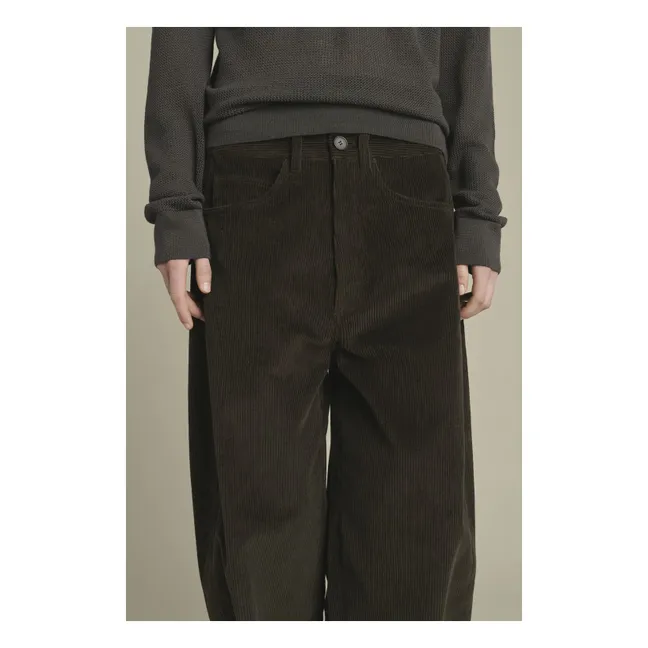 Pantalon Gunther Coton Bio | Marron foncé