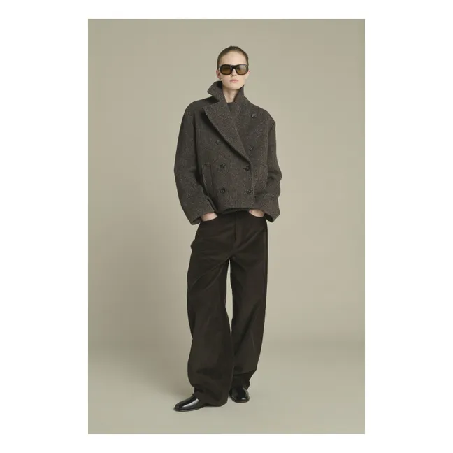 Pantalon Gunther Coton Bio | Marron foncé