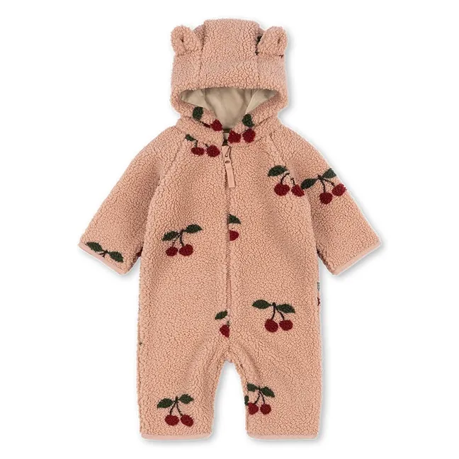 Pilote Façon Sherpa Jody Cerises Fibres Recyclées | Rose