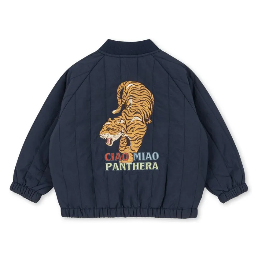 Veste Bomber Juno Tigre | Bleu foncé- Image produit n°0