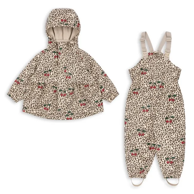 Ensemble de Pluie Rainy Léopard | Beige
