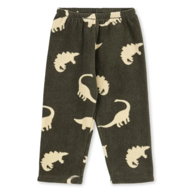 Pantalon Façon Polaire Tavi Dinosaures Fibres Recyclées | Kaki