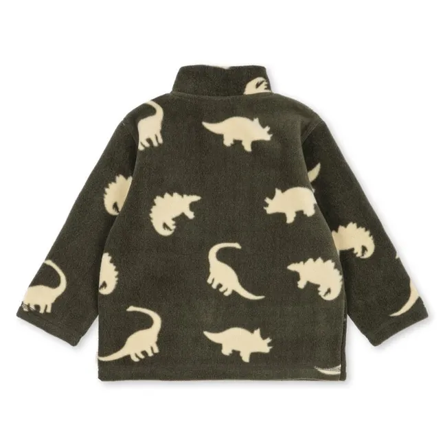 Tavi Dinosaurs Fleece Sweatshirt Recycled Fiber | Khaki