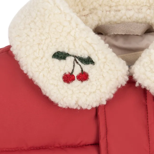 Doudoune Alpi Cerises Fibres Recyclées | Rouge