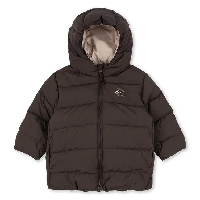Doudoune Capuche Alpi Fibres Recyclées | Brun
