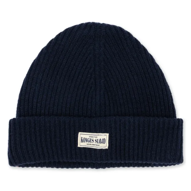 Bonnet Basil Laine | Bleu foncé