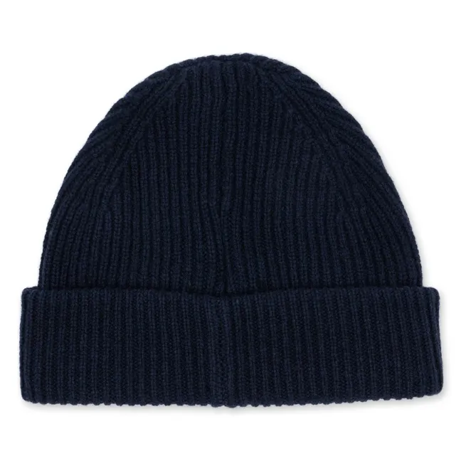 Bonnet Basil Laine | Bleu foncé