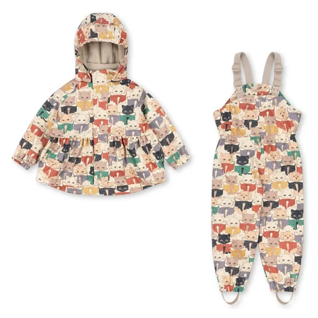 Ensemble de Pluie Rainy Chats | Beige