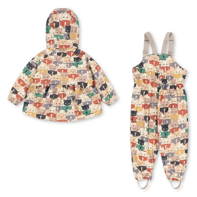Ensemble de Pluie Rainy Chats | Beige