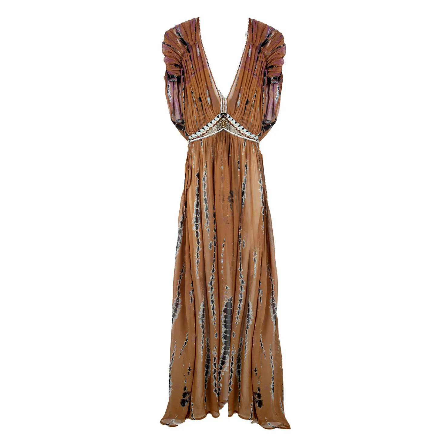 Robe Nono Lin | Marron- Image produit n°0