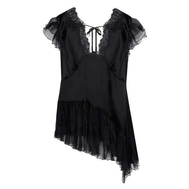 Top de seda Sibilla | Negro