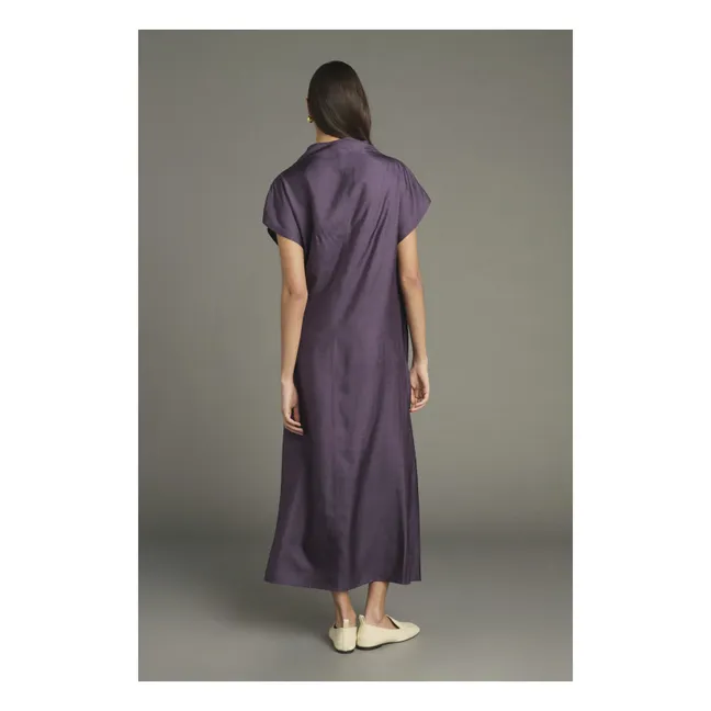 Vestido de seda Foggia | Violeta