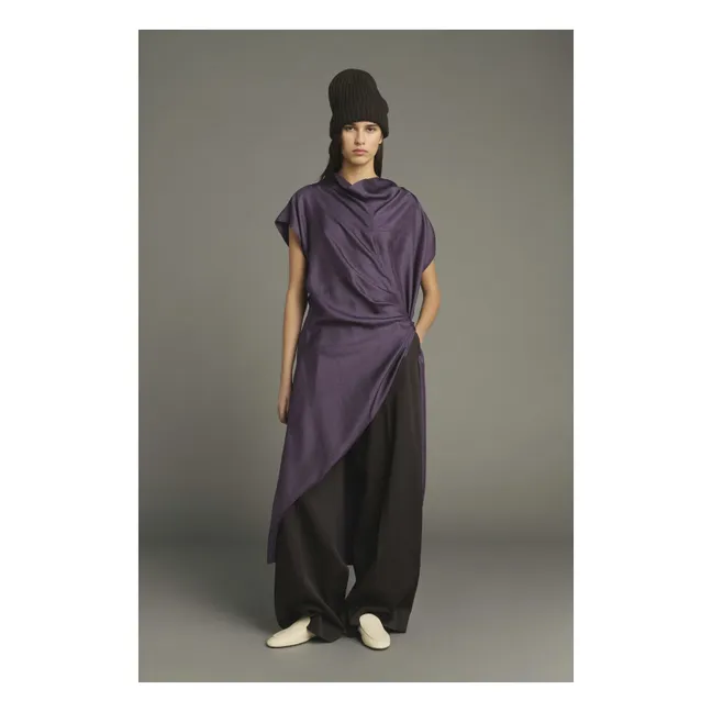 Robe Foggia Soie | Violet