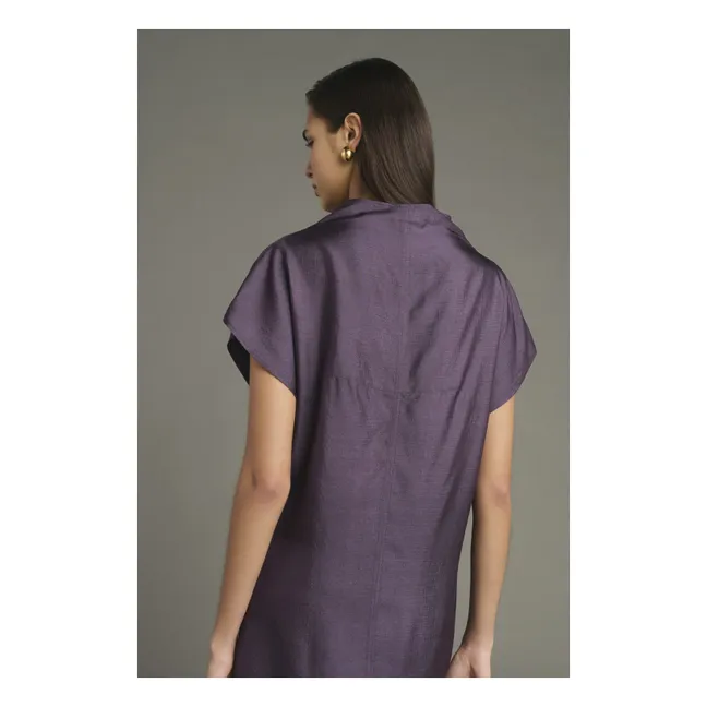 Robe Foggia Soie | Violet