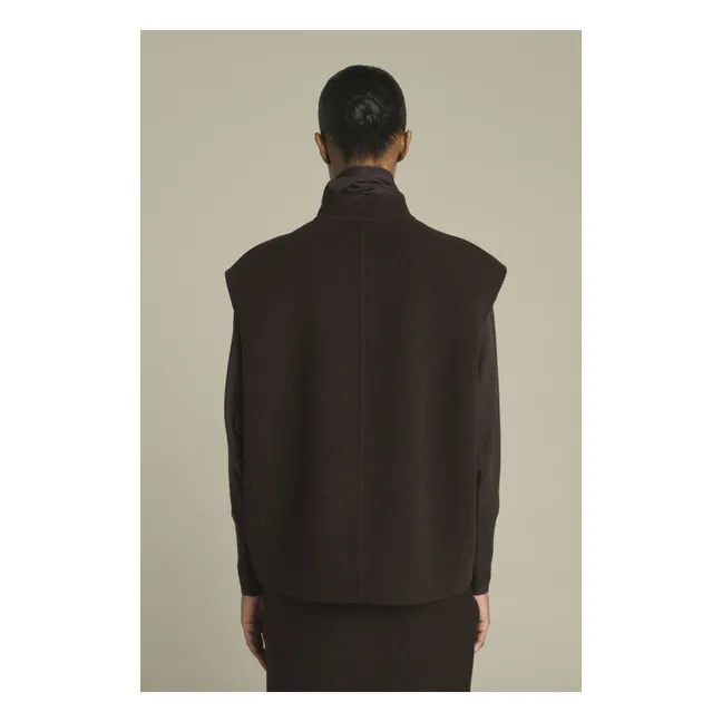 Chaqueta de lana Adeline | Marrón oscuro