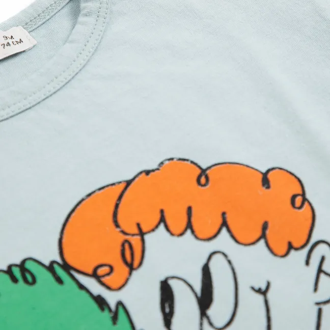 T-shirt Monstre Coton Bio Bébé | Bleu ciel