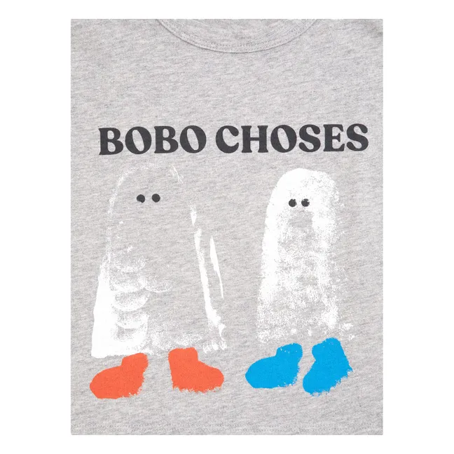 T-shirt Fantômes Bobo Choses Coton Bio Bébé | Gris chiné