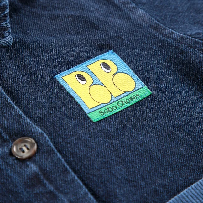 Chemise Denim Coton Recyclé Bébé | Bleu foncé