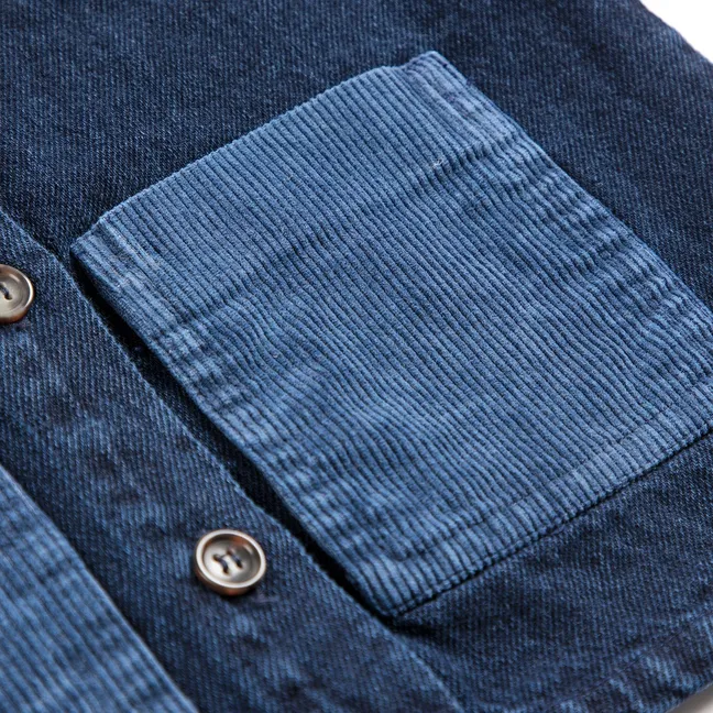 Chemise Denim Coton Recyclé Bébé | Bleu foncé