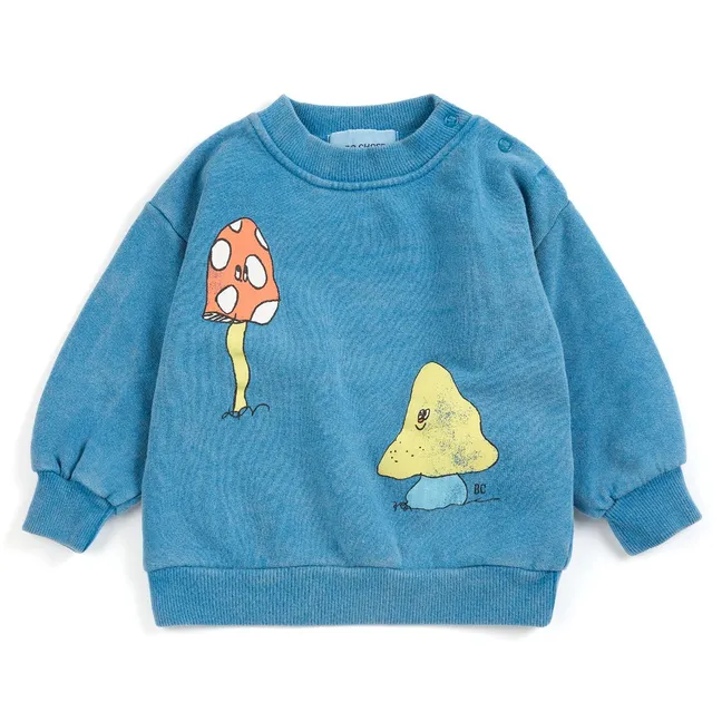 Mushroom Sweat Organic Cotton Baby | Blue