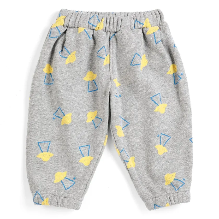 Bobo Choses Heather Grey Jogger Saucers Organic Cotton Baby