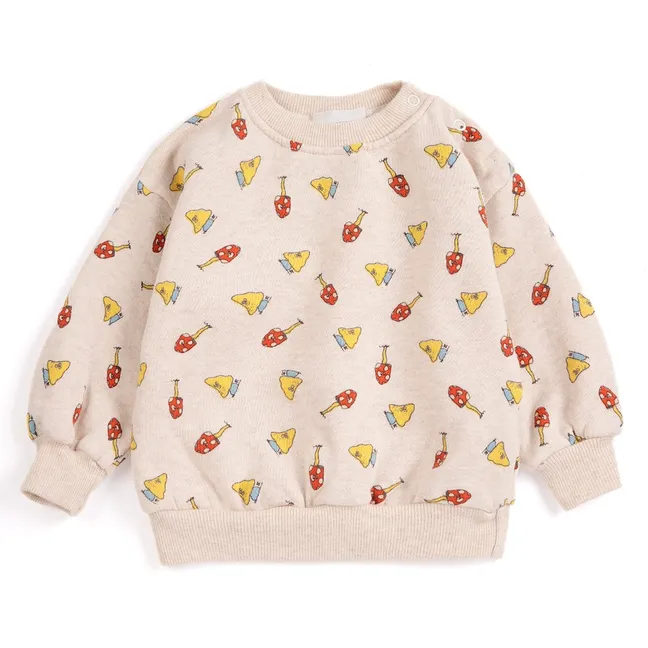 Mushroom Sweat Organic Cotton Baby | Ecru