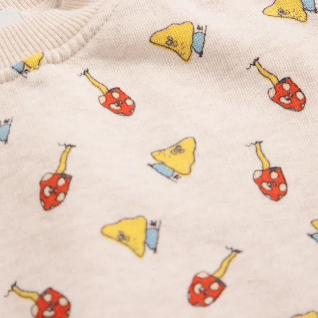 Mushroom Sweat Organic Cotton Baby | Ecru
