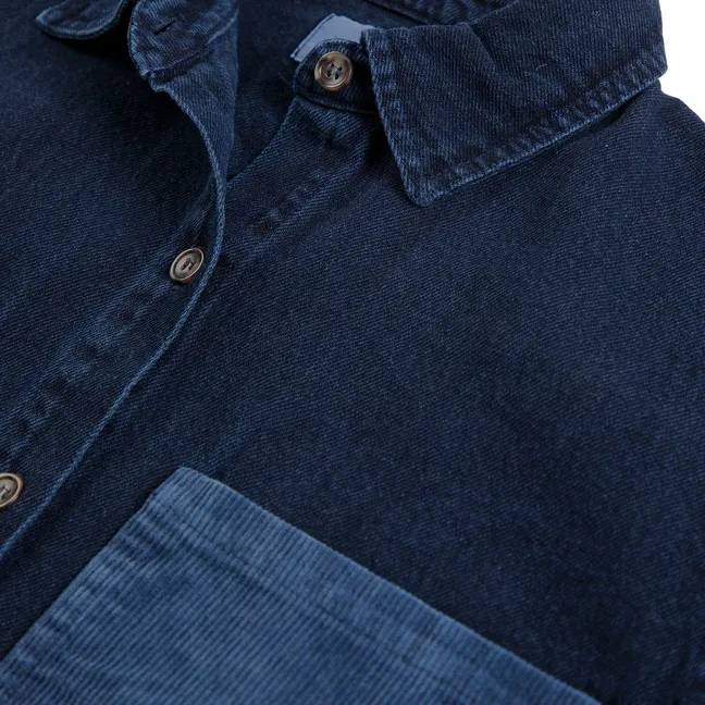 Chemise Denim Coton Recyclé | Bleu foncé