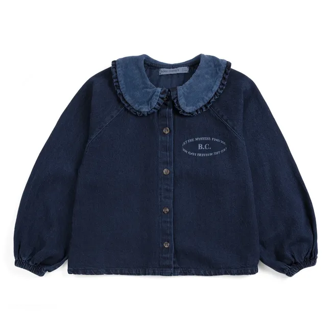 Blusa Vaquera Algodón Reciclado | Azul oscuro