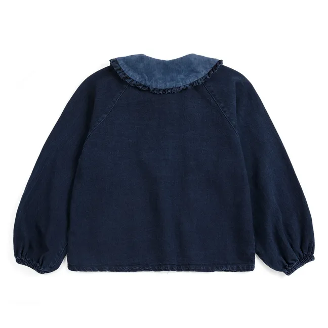 Blusa Vaquera Algodón Reciclado | Azul oscuro