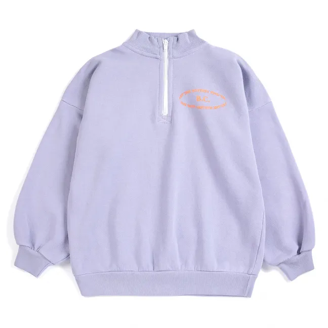 Sweat Zippé B.C. Coton Bio | Lavande