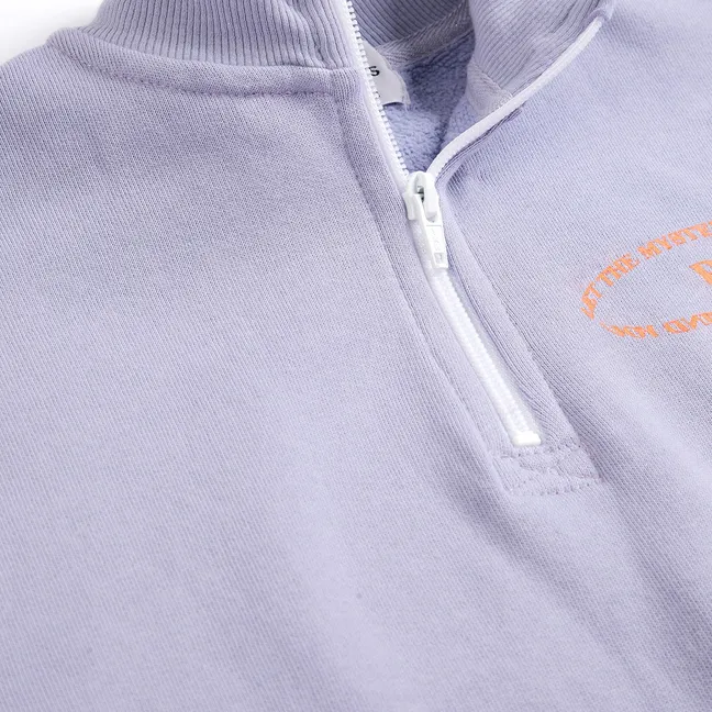 Sweat Zippé B.C. Coton Bio | Lavande