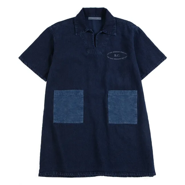 Vestido de algodón reciclado B.C. Denim | Azul oscuro