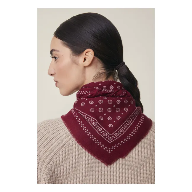 Foulard Olaf N°676 Laine | Bordeaux
