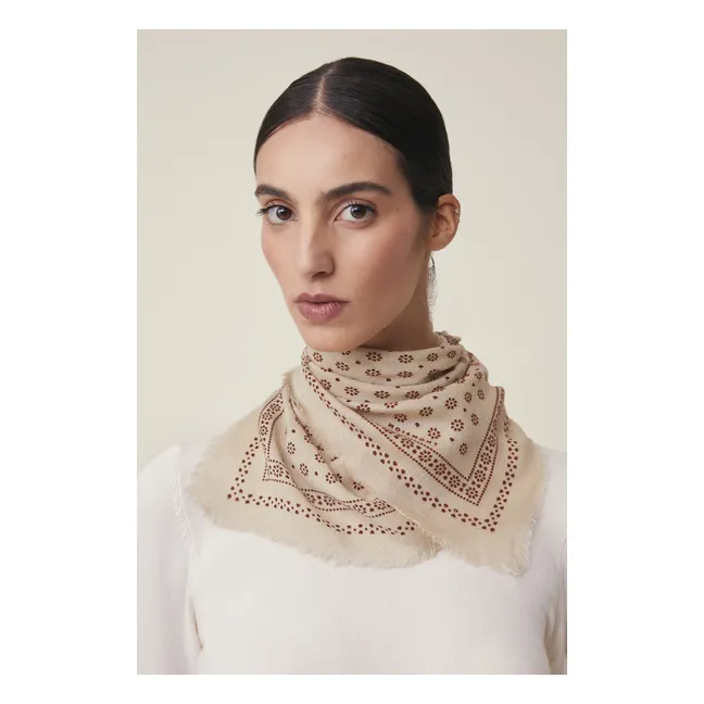 Foulard Olaf N°676 Laine | Ecru