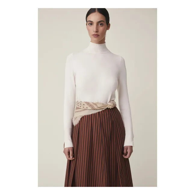 Foulard Olaf N°676 Laine | Ecru