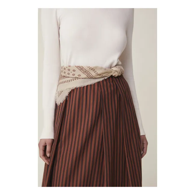 Foulard Olaf N°676 Laine | Ecru