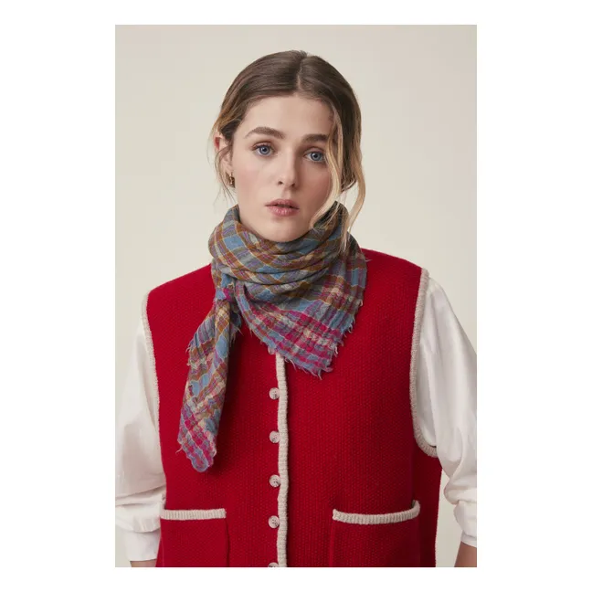 Foulard Magda N°793 Laine | Violet