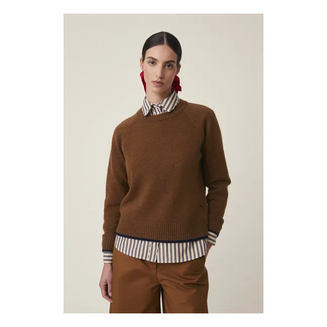 Pull Helen N°229 Laine Mérinos | Marron