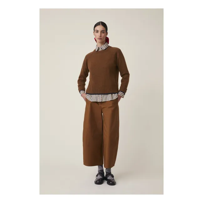 Pull Helen N°229 Laine Mérinos | Marron