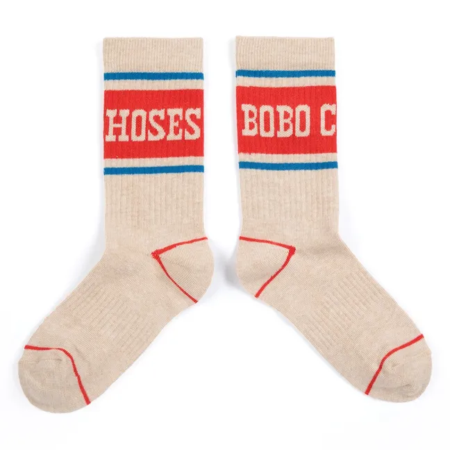 Calcetines de algodón orgánico Bobo | Beige
