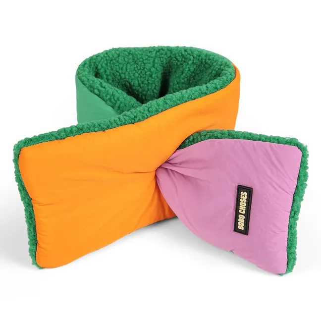 Echarpe Façon Sherpa Fibres Recyclées | Rose