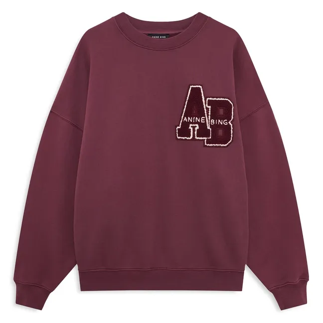 Miles Letterman sweatshirt | Burgundy