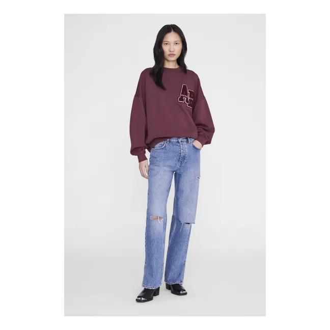 Miles Letterman sweatshirt | Burgundy