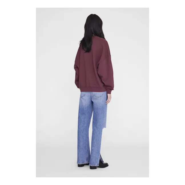 Miles Letterman sweatshirt | Burgundy